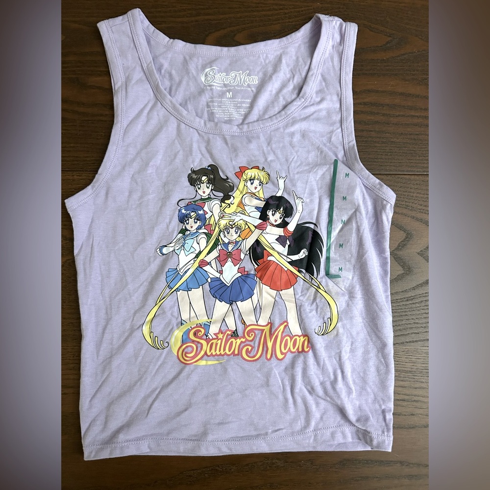 NWT kids Sailor Moon Purple Graphic Tank Top various sizes